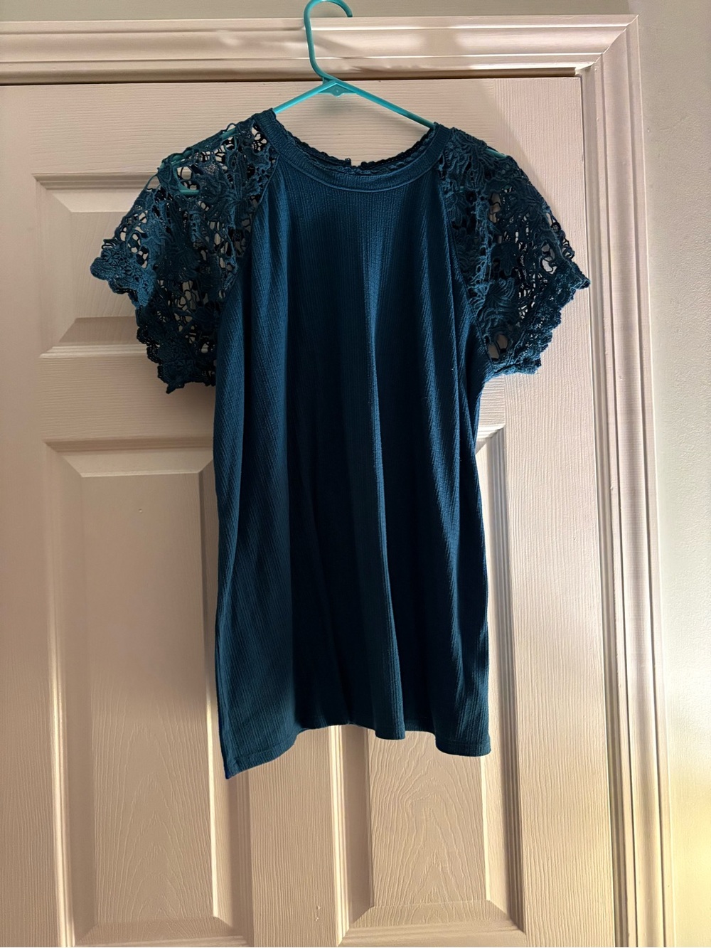 Teal blouse
